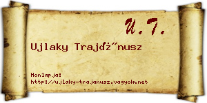Ujlaky Trajánusz névjegykártya